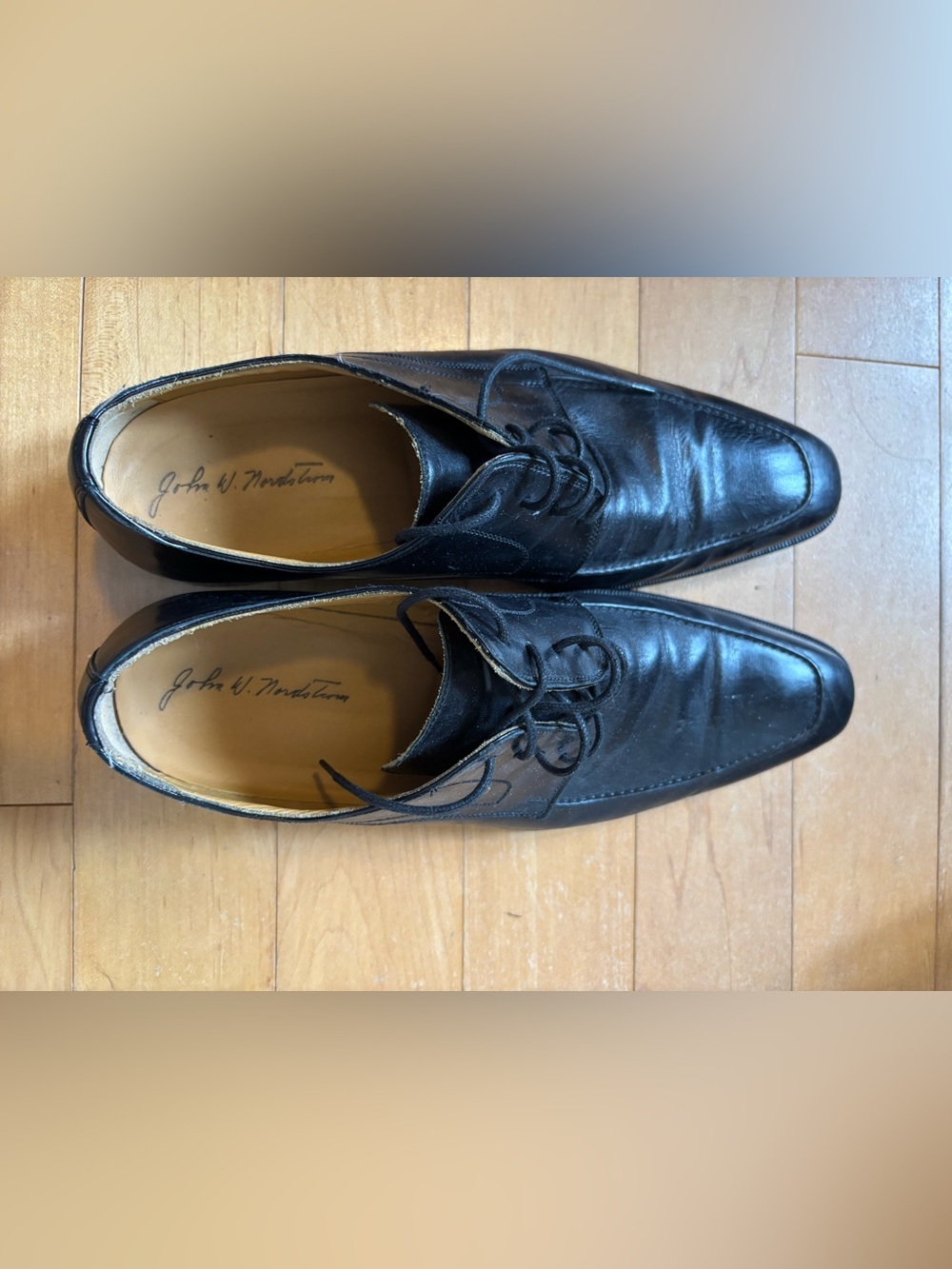 Classic Men’s Black Leather Dress Oxfords